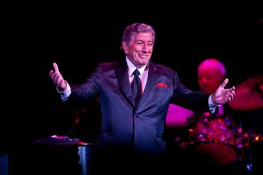 Tony Bennett, with daughter Antonia Bennett, at The Pearl in the Palms on July 24, 2011.